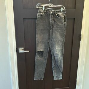 Black wash Free People Jeans; FP; We the Free